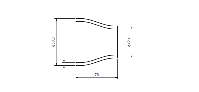 DN 50 × 32-Sch10s RC
