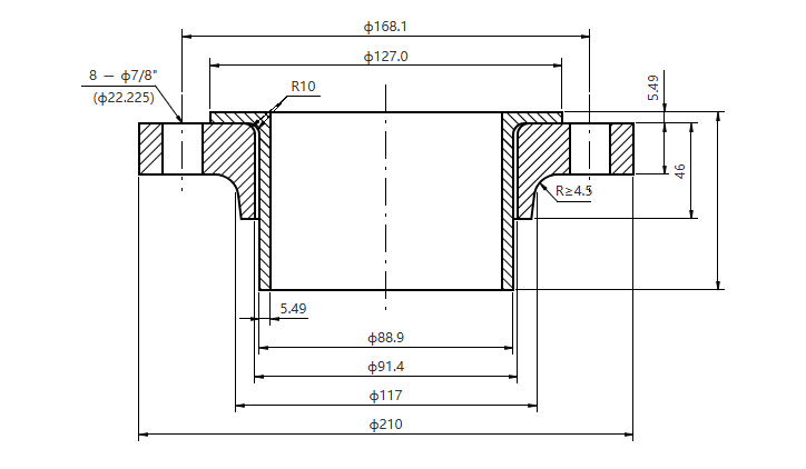 ASME B16.5 Lớp 600 DN80 RF SCH40S LJ